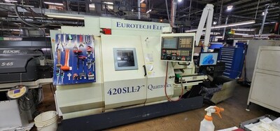 2003 EUROTECH 420SLL-Y CNC LATHE(3AXIS) | Tight Tolerance Machinery
